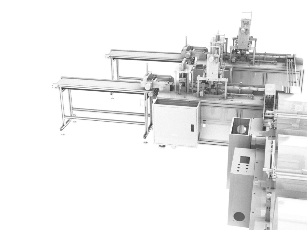 Ligne de production de masques - Bureau d'études CAMCAD.fr